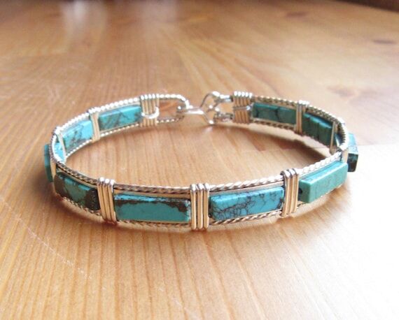 Turquoise Bracelet, Blue Turquoise Bracelet, ...