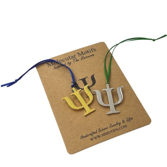 Psi Symbol Ornament: Psychology Gift, Greek S...