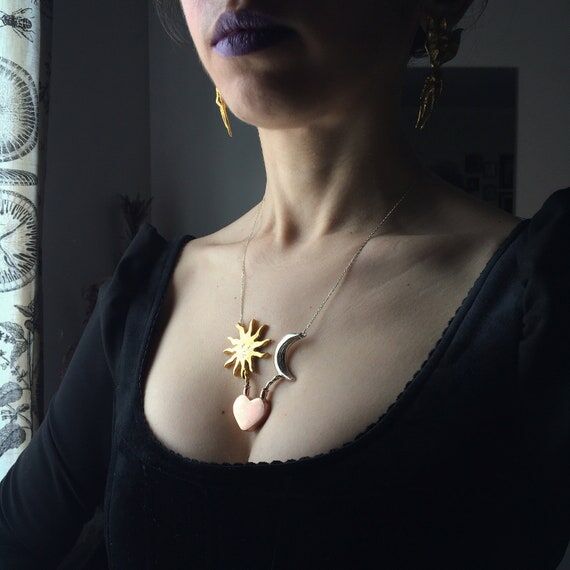 Elixir Vitae Necklace, Sterling Silver, Gold-...