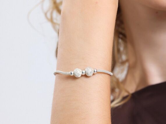 Handmade 999 Silver Bracelet: Braided Band, B...