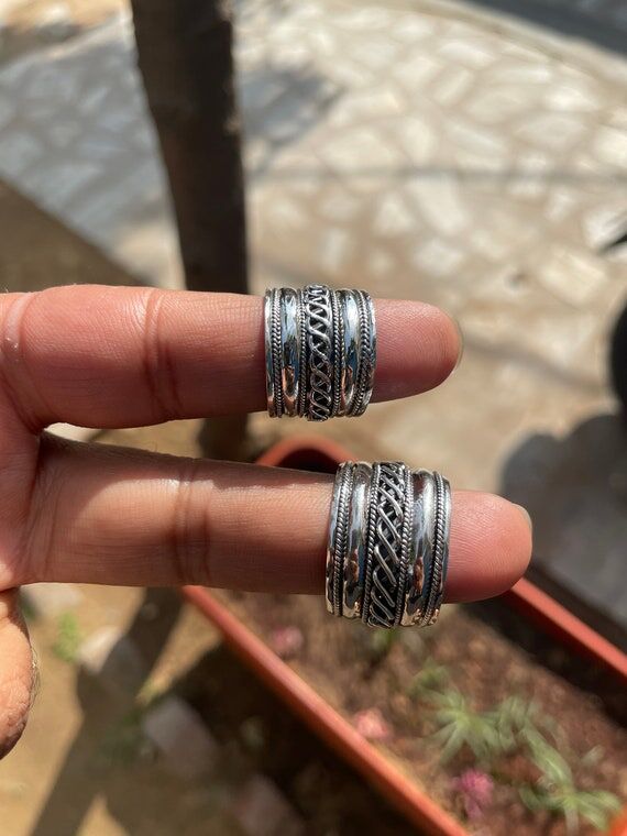 Handmade Knot Ring: Bold Sterling Silver Band...