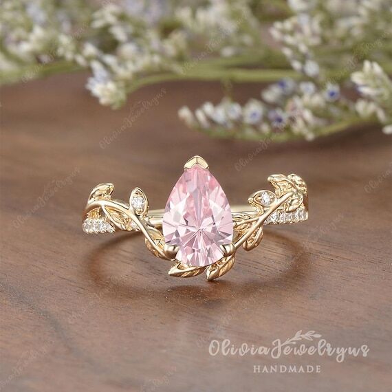 Unique Firework Cut Pink Sapphire Engagement ...