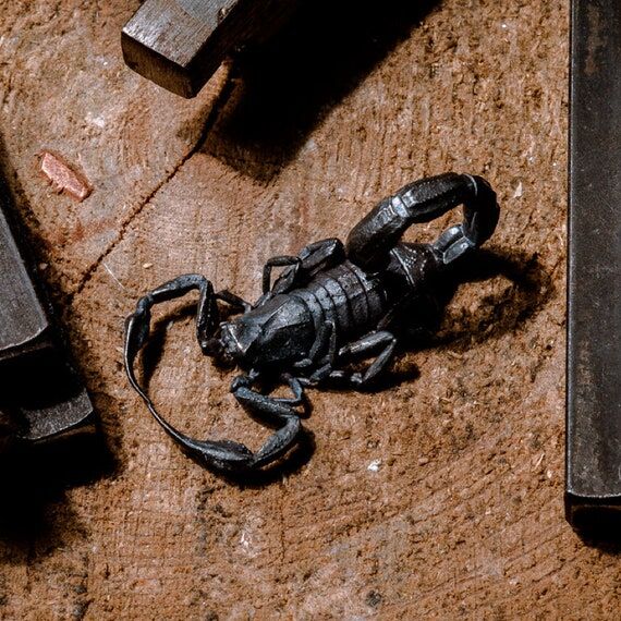 Handmade Sterling Silver Scorpion Pendant Nec...