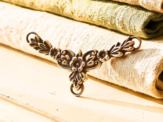 Silver Link Necklace Jewelry Component Handma...