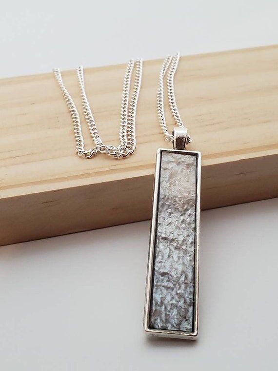 The Makenzie - Our Rectangle Salmon Pendant N...