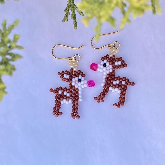 Rudolph Reindeer Earrings: Whimsical Holiday ...