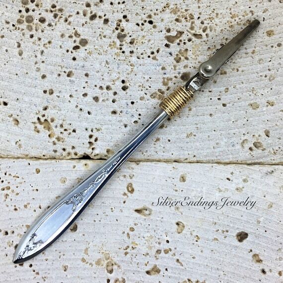 Upcycled Silverware Bracelet Helper, Third Ha...