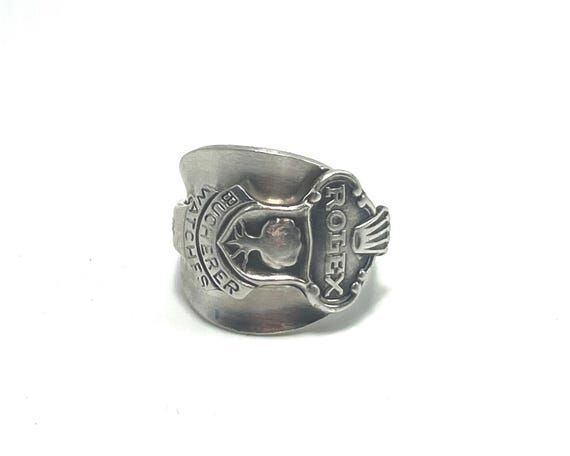 Vintage Silverware Spoon Ring, Size 10 1/4, R...