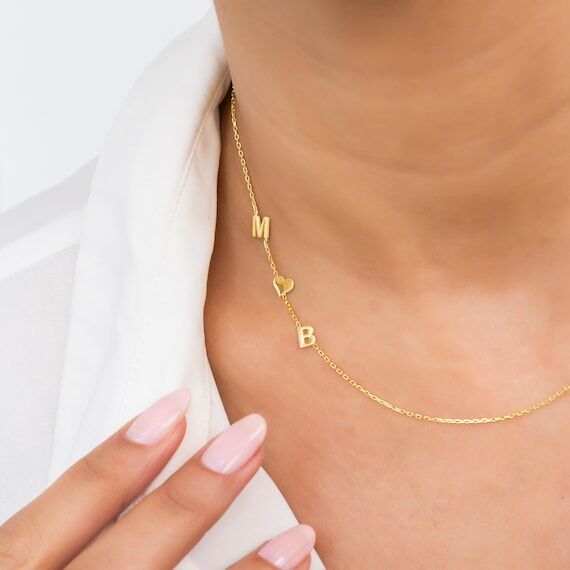 Personalized Sterling Silver Initial Necklace...