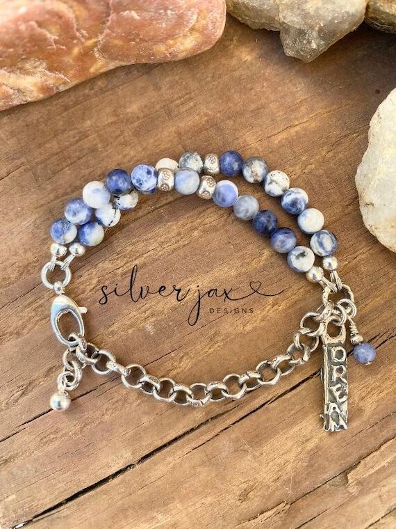 Sodalite Bracelet - Karen Hill Tribe Sterling...
