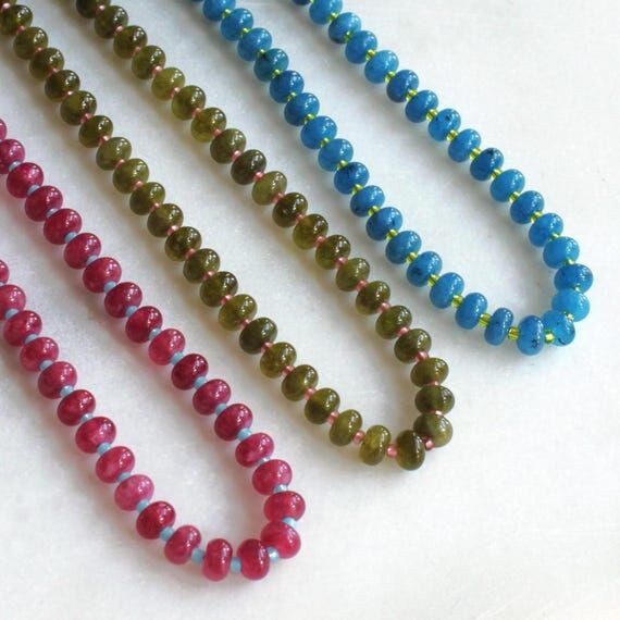 Trending Stone Candy Necklaces for Women, Fal...