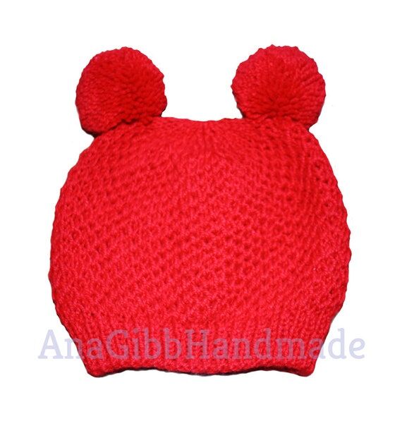 Knitted Merino Wool Baby Hat – Handmade Sof...
