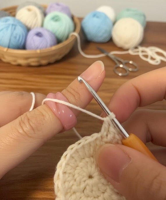 Handmade Crochet Finger Tension Ring Fingerti...