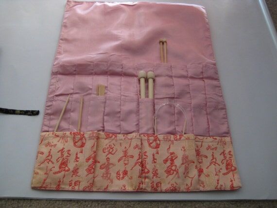 Big Knitting needle Roll CASE (three layers) ...