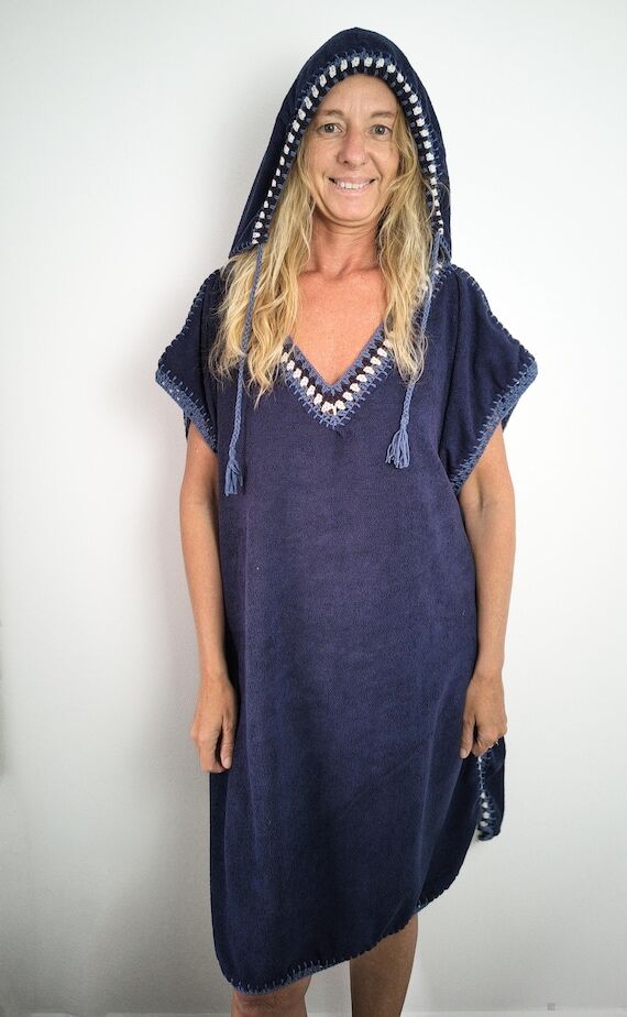 Crochet Trimmed Towel Surf Poncho Pattern –...