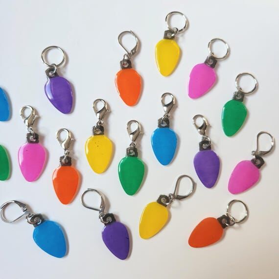 Christmas Lights, Fairy Lights Stitch Markers...