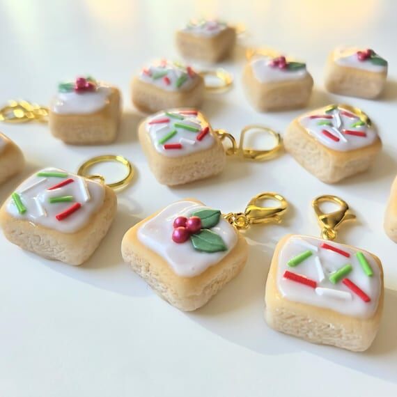 Handmade Polymer Clay Christmas School Cake S...