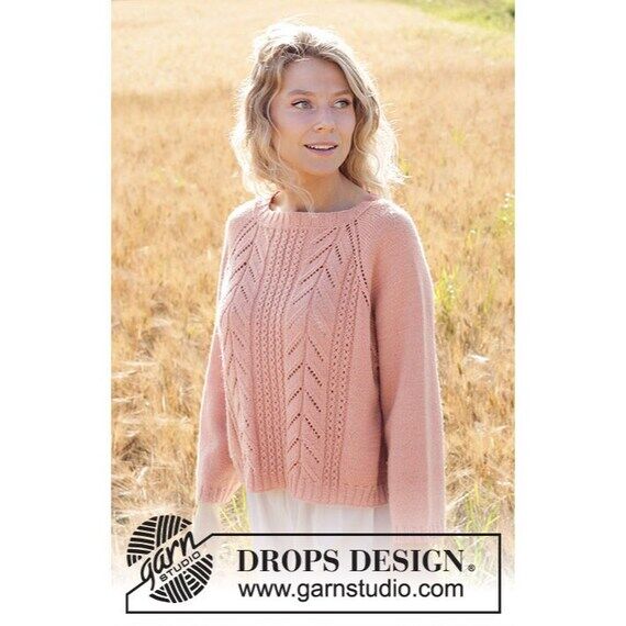 Hand knitted women's knitted sweater, in alap...