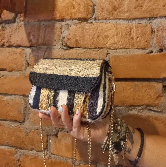 Luxury handbag crochet crossbody crochet clut...
