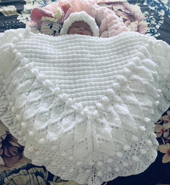 Mondays Child baby blanket knitting pattern p...