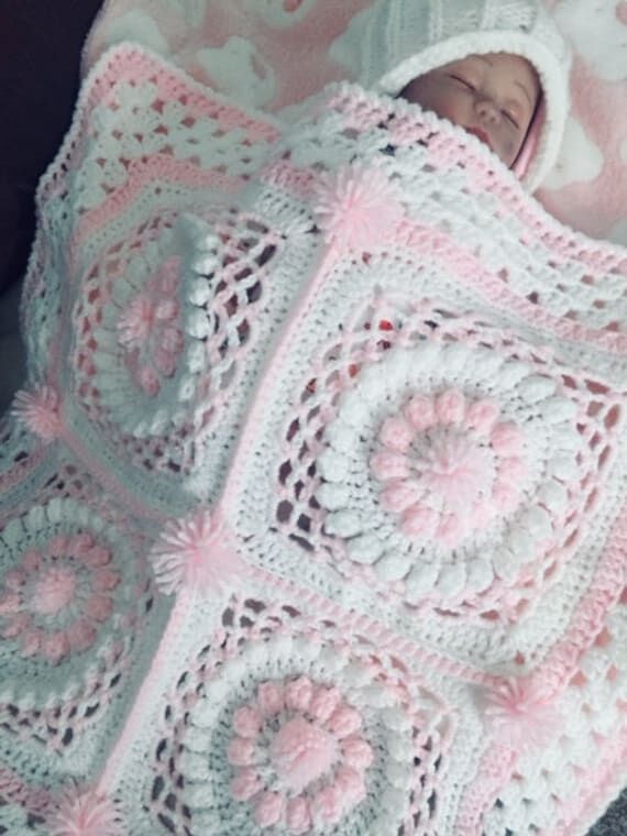 Rosaline baby cover crochet pattern...