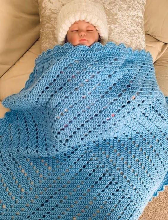 Back To The 60's Crochet Baby Blanket...