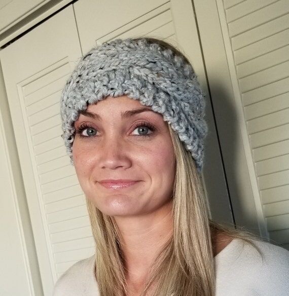 Chunky Cable Knit Headband Ear Warmer...