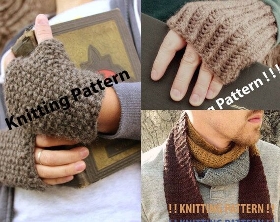 Dwarven Scarf and Fingerless Mitts KNITTING P...