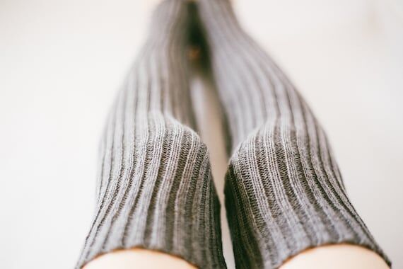 Handmade Ribbed Thigh High Leg Warmers: Vegan...
