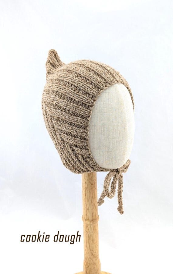 Baby Pixie Hat – Alpaca Blend Knit Bonnet ...