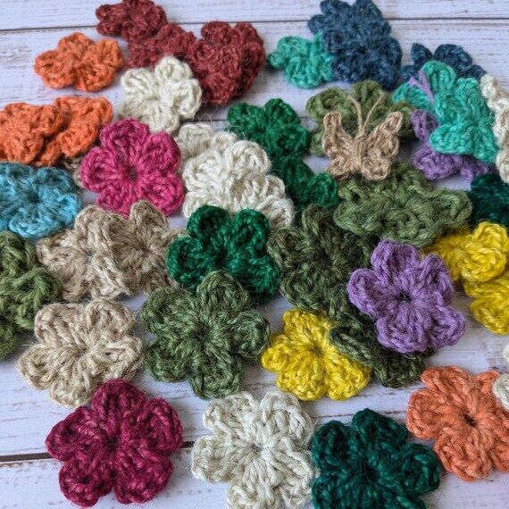 Set of flowers Jnte flowers Jute applications...