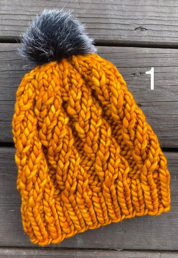 Twisty Twizzler Beanie - Hand Knit Hat - Knit...