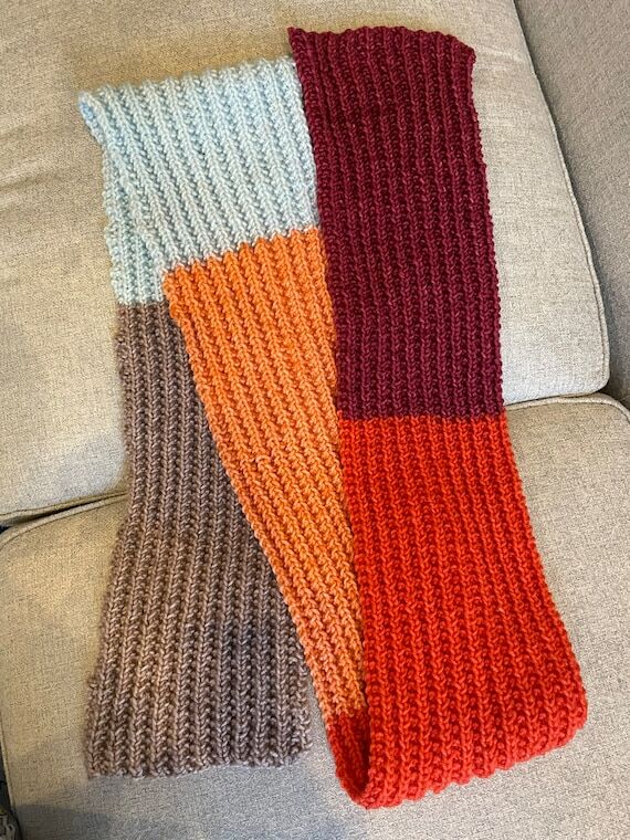 Hand knit super soft scarf...