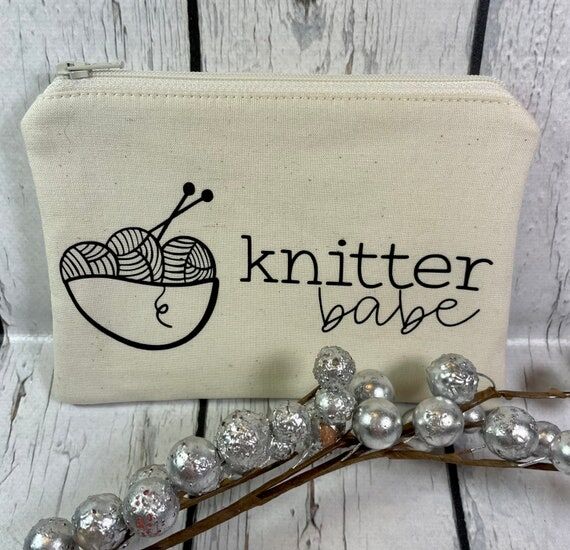 Notions Pouch for Knitting, Crochet, Sewing a...
