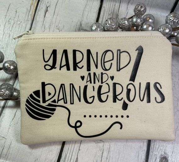 Zippered Notions Pouch for Knitting or Croche...