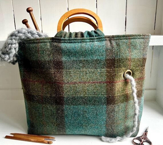 British Wool Craft Project Bag: British Brick...