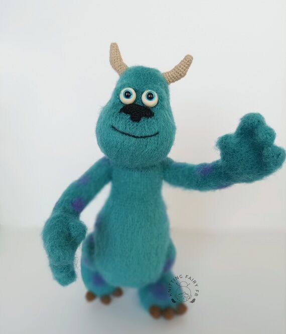 crochet handmade wool monstre...