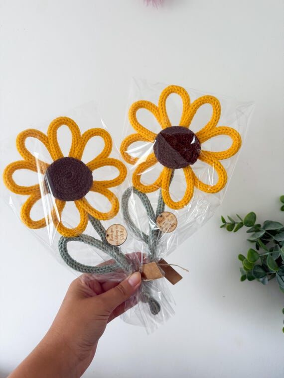 Wire Knitted Sunflower: Teacher Appreciation ...