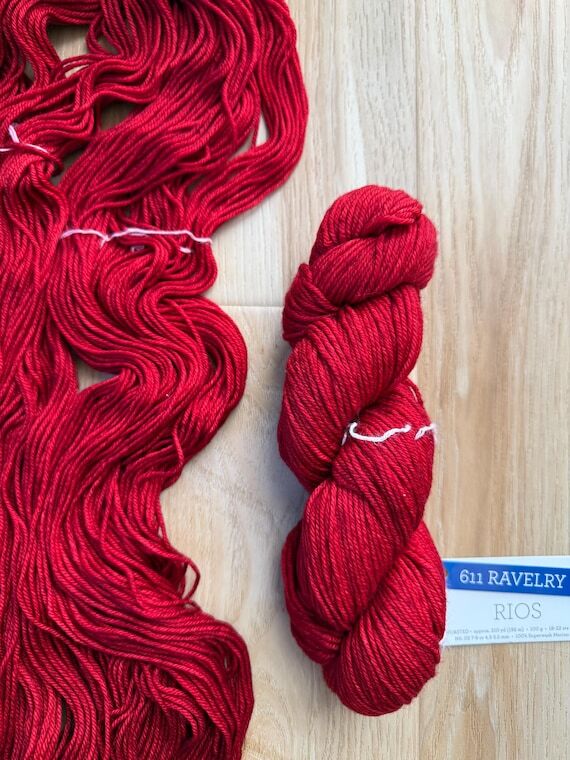 Malabrigo Rios Red Yarn – Worsted Weight Su...