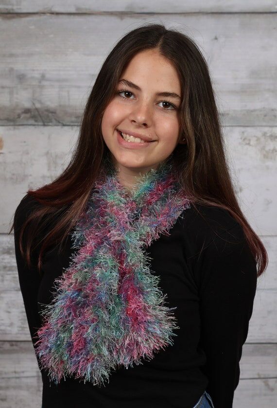 pink purple green multi-colored fun fur slit ...