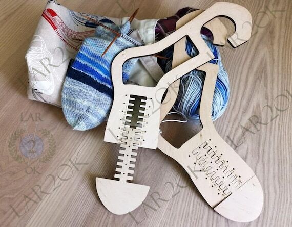 Pair (x2) Socks Blockers Wooden Socks Blocke...
