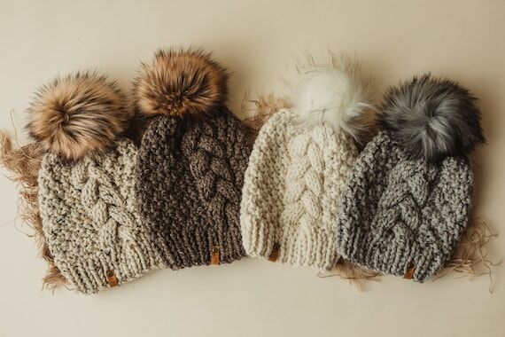 Chunky Knit Beanie: Handmade Women's Hat with...