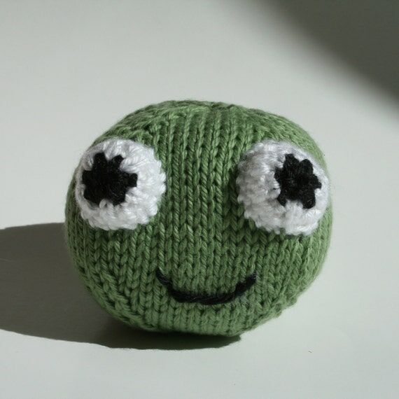 Stuffed Animal Frog Toy, Amigurumi, Handmade ...