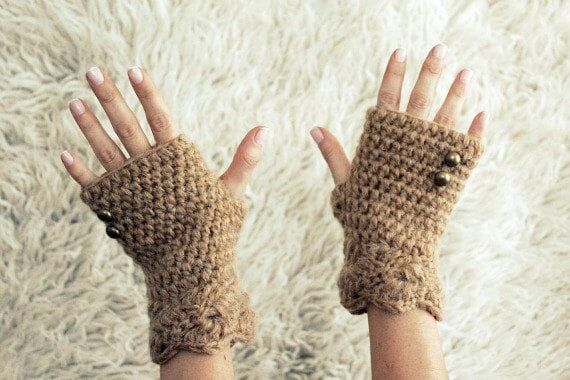 Fingerless Gloves, Womens Winter Gloves, Half...