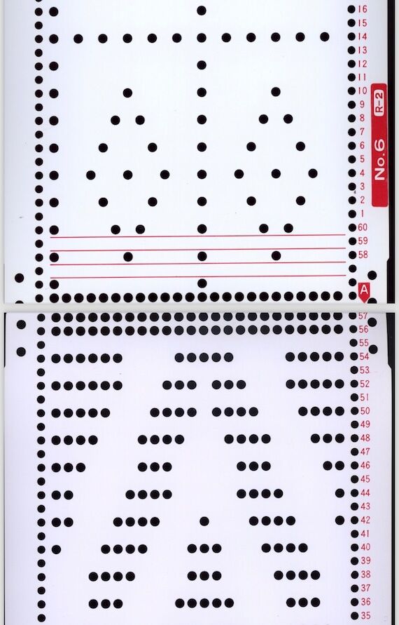 SRP50 SRP60 Knitting Machine Punch Cards: 10 ...