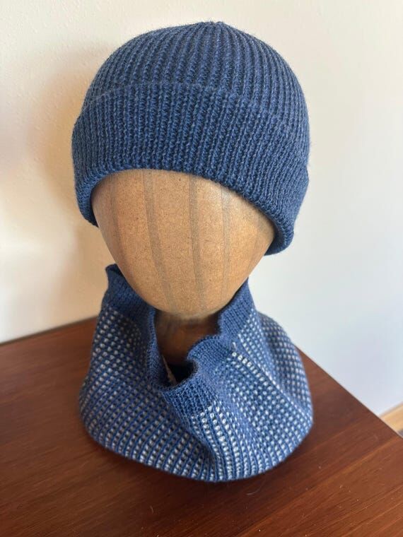 Handmade 100% Merino Wool Knit Hat, Unisex Wi...