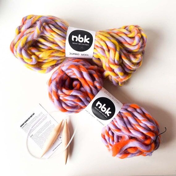 Super Chunky yarn bulky jumbo giant hand spun...