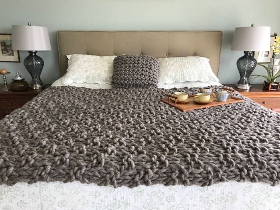 Large Wool Blanket is a beautiful, hand spun ...