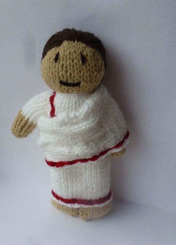 Roman Senator knitted doll...