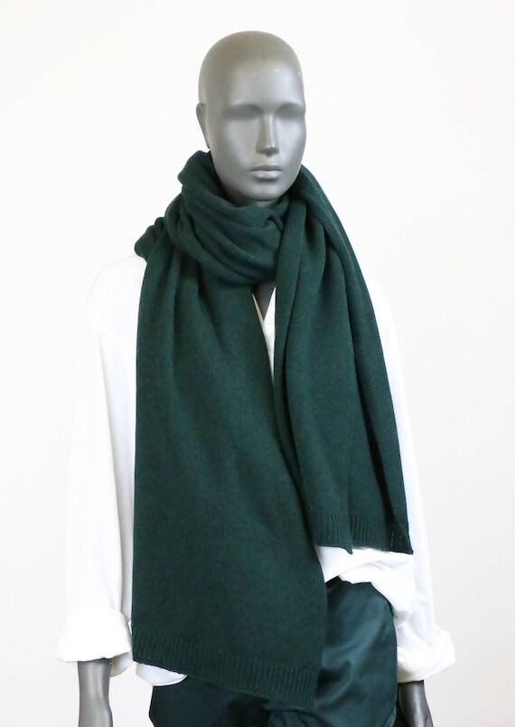 Pure wool winter scarf cashmere-merino wool...